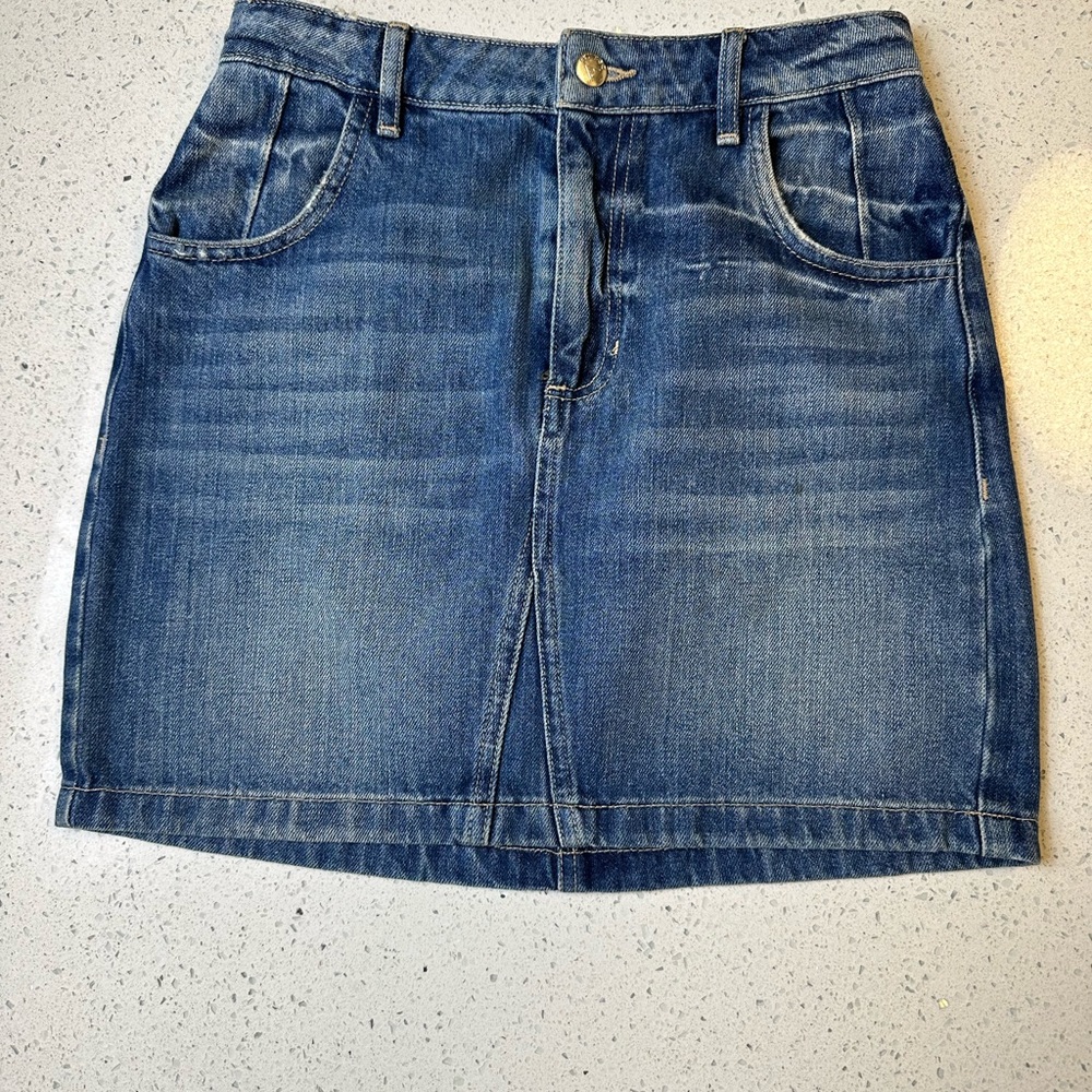 Vintage Guess Distressed Denim Mini Skirt! NWOT